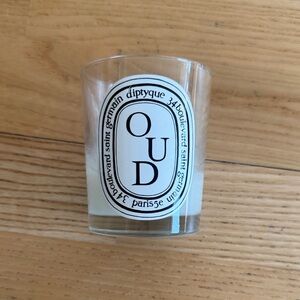 Diptyque OUD Scented Candle in Clear Glass 190g
